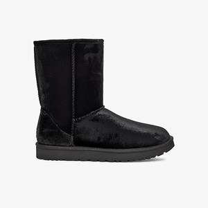 Ugg Classic Short II Velvet Women Boots Black (5042NSHZV)